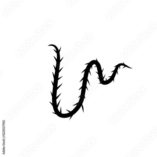 sharp vines silhouette icon