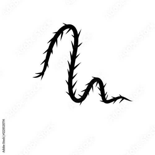 sharp vines silhouette icon