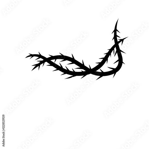 sharp vines silhouette icon