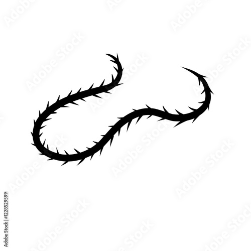 sharp vines silhouette icon