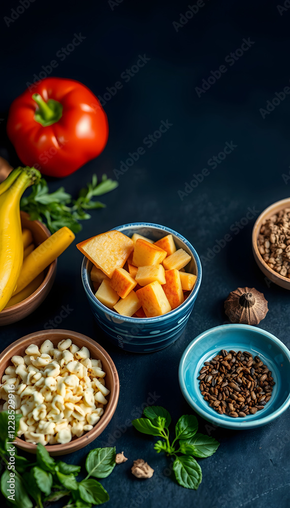 Selection of food to boost immune system - healthy, rich in vitamin and antioxidants, copy space, professional photography, with white tones Selection of food to boost immune system - healthy, rich in vitamin and antioxidants, copy space, professional photography, with white tones