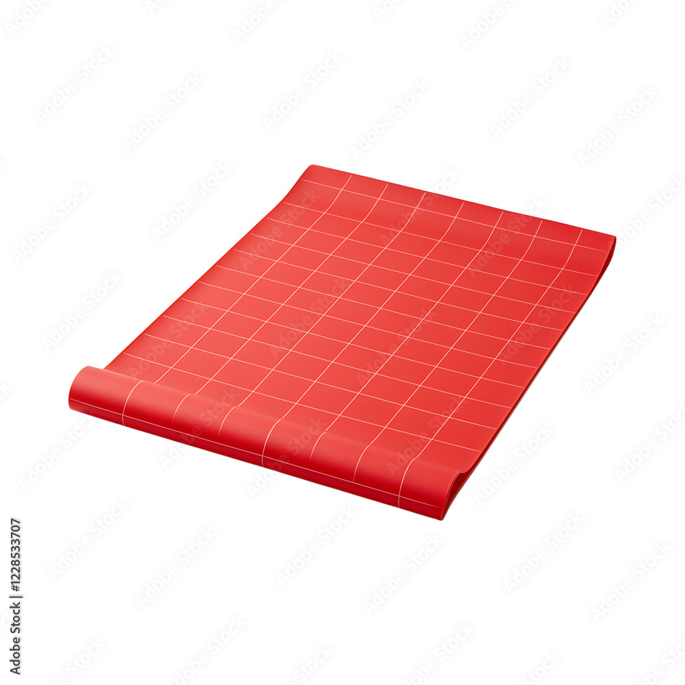 Modern Silicone Pastry Mat with Grid Pattern Isolated on Transparent Background Modern Silicone Pastry Mat with Grid Pattern Isolated on Transparent Background