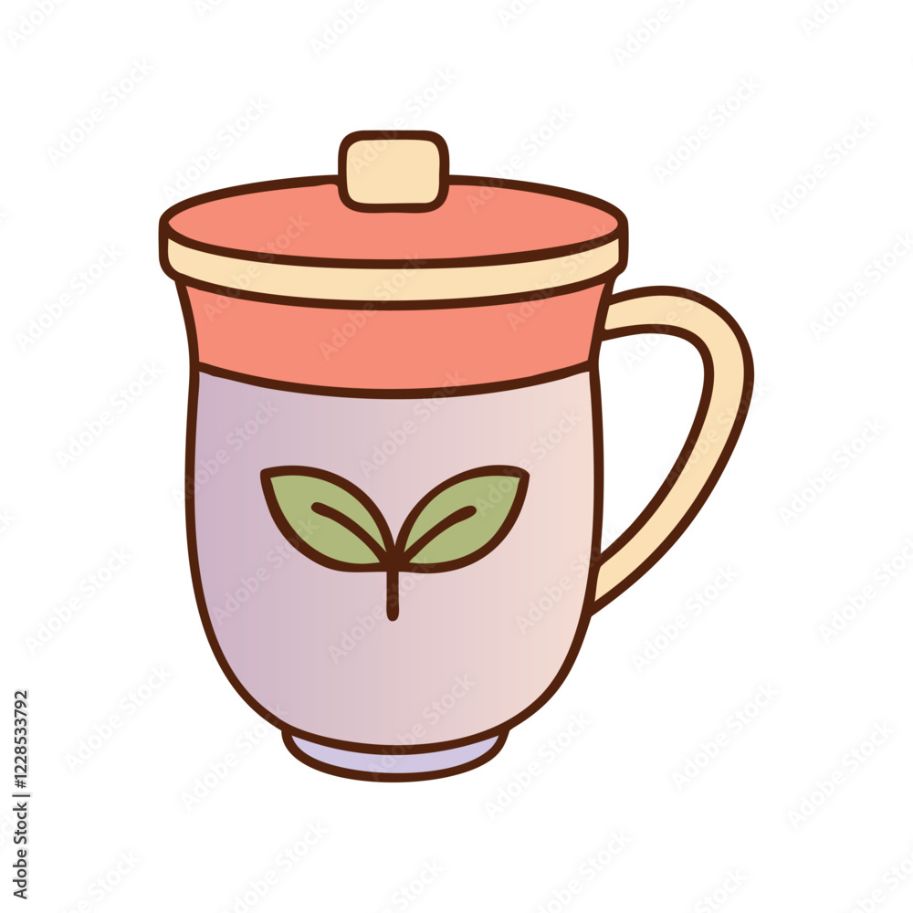 Herbal infusion cup organic healthy drink icon Herbal infusion cup organic healthy drink icon