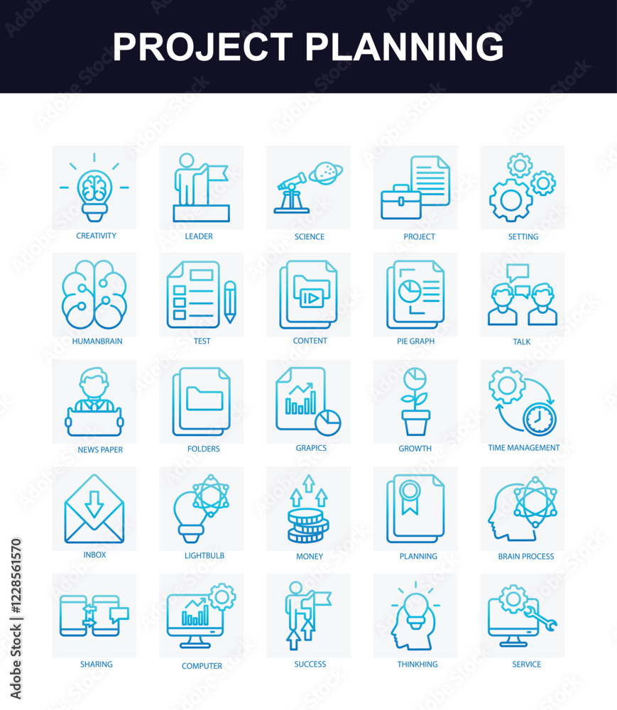 Project Planning Gradient 25 icon Collections Project Planning Gradient 25 icon Collections