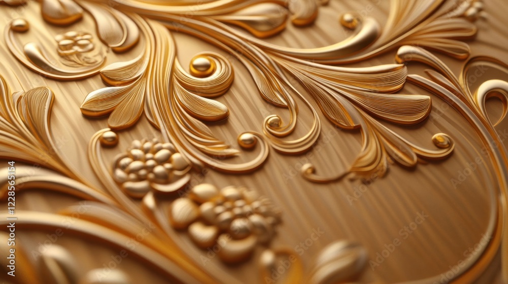 Ornate Gold Frame Design Texture for Elegant Interiors and Decor Ornate Gold Frame Design Texture for Elegant Interiors and Decor