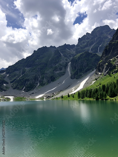 Lago Apzoi e Monte Oronaye, Valle Maira, Cuneo photo