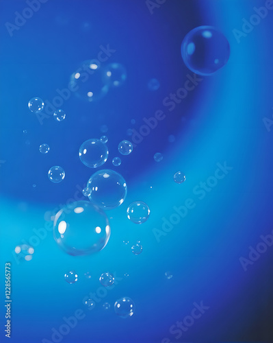 Wallpaper Mural bubble on blue background Torontodigital.ca