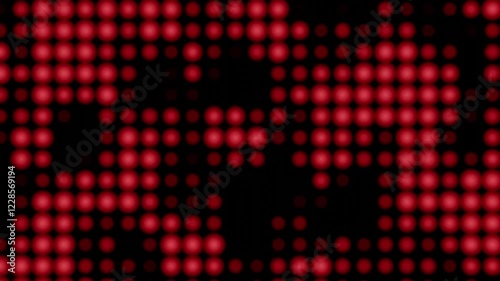 Seamless looping blinking red lights on a black background