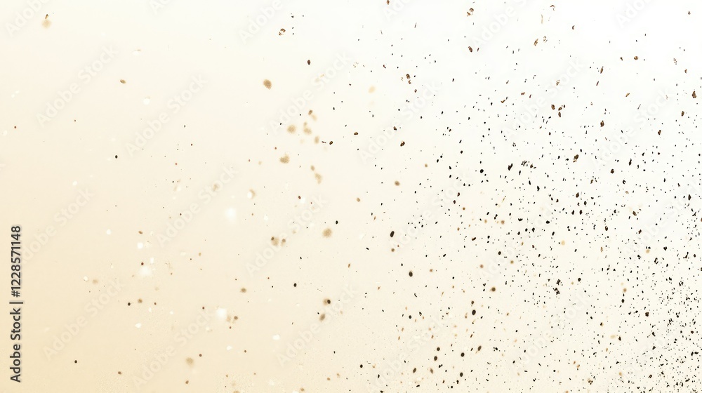 Abstract golden dust particles shimmering in a soft light background Abstract golden dust particles shimmering in a soft light background
