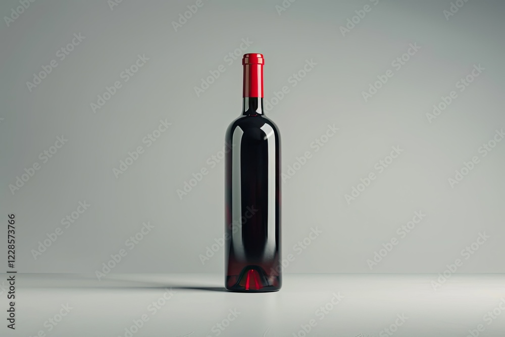 Clear Pixel Visual of Bottle of Red Wine Clipping Path Included Clear Pixel Visual of Bottle of Red Wine Clipping Path Included