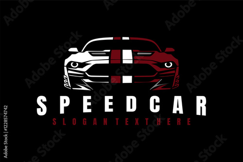 car speed auto rental logo design concept vector art	