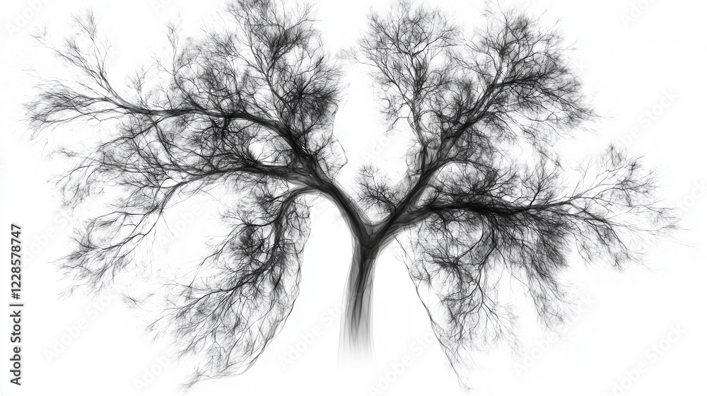 minimalist black and white illustration of tree with intricate branches and delicate structure, evoking sense of tranquility and nature minimalist black and white illustration of tree with intricate branches and delicate structure, evoking sense of tranquility and nature