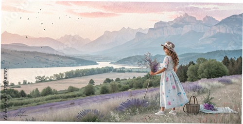 Dreamy Pastel, Watercolor Background, Soft Blended, Pink Blue Lavender, Fluid Brush Strokes, Airy Texture, Elegant Design, Pastel Aesthetic, Delicate Watercolor, Artistic Texture, Gentle Hues, Subtle 