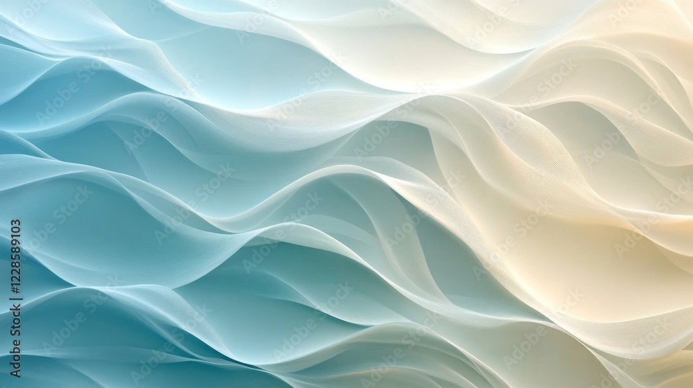 Abstract Blue and Beige Wave Pattern Design Abstract Blue and Beige Wave Pattern Design