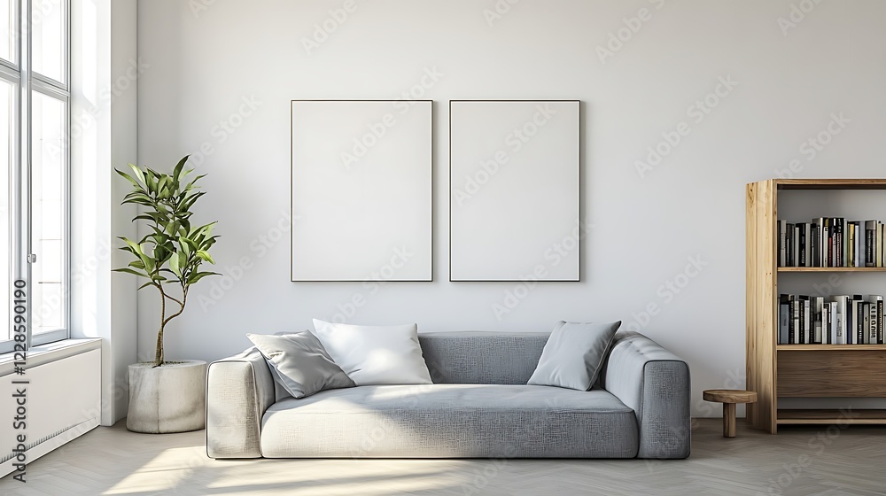 Modern Minimalist Living Room Interior Design Mockup Modern Minimalist Living Room Interior Design Mockup