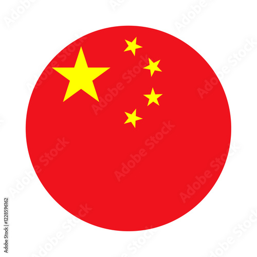 Round China flag icon