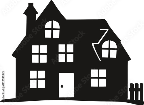 Vintage house silhouette