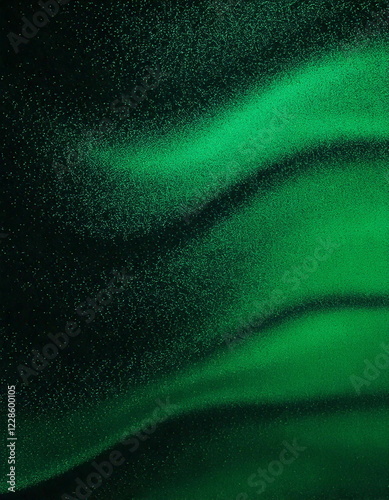 wavy green and black gradient color with grainy texture or noise