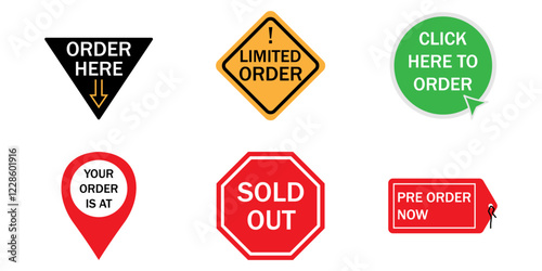 Order icon illustration for various purposes. Order illustration vector