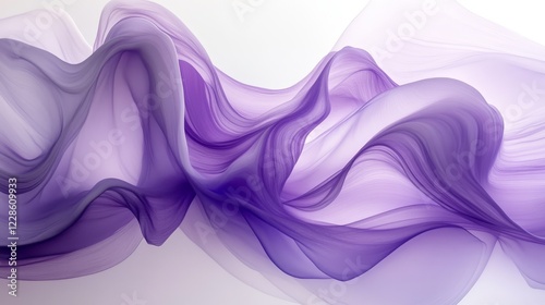 Wallpaper Mural Abstract Purple Flowing Fabric Waves Design Torontodigital.ca