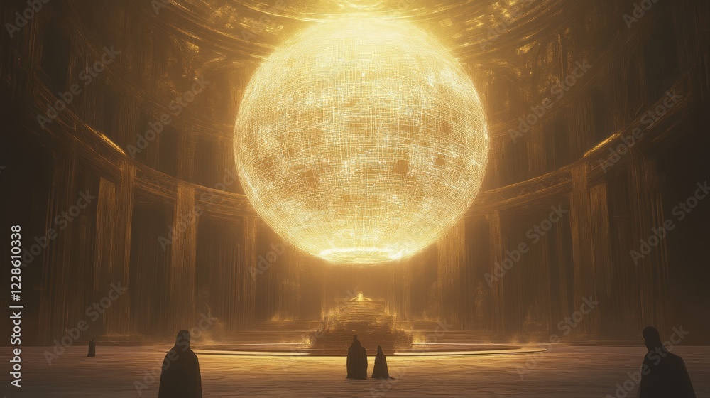 Old World Map in Ambient Environment with Ethereal Lighting Old World Map in Ambient Environment with Ethereal Lighting