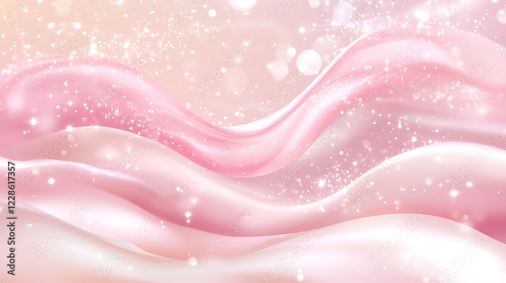 Pink and White Abstract Wave Background Design Pink and White Abstract Wave Background Design
