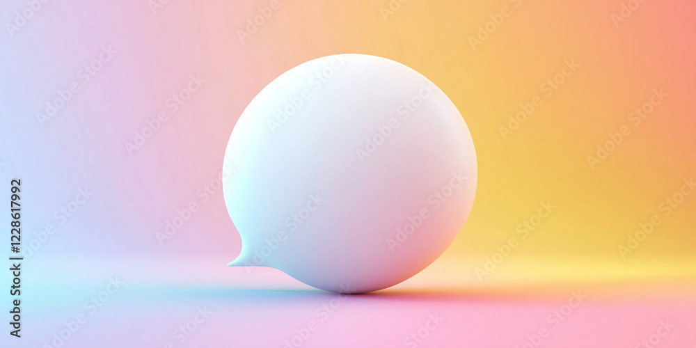blank speech bubble on rainbow background blank speech bubble on rainbow background