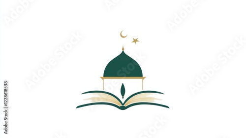 Islamic Mosque Dome Book Knowledge Crescent Star