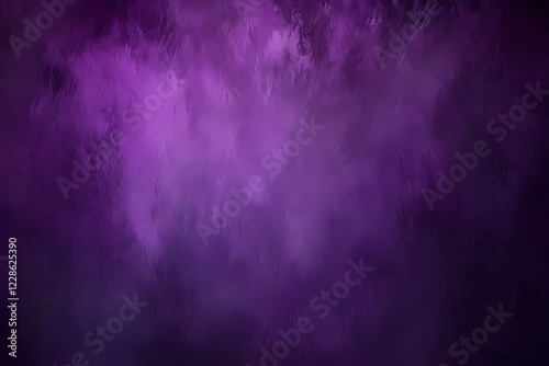 Deep purple abstract background with misty texture and soft artistic effect
