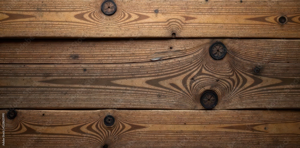 Obraz premium Rustic Douglas fir wood planks, natural texture, wood design, natural material
