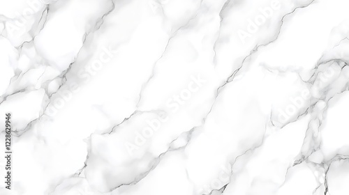 White Marble Texture Background Showing Veins