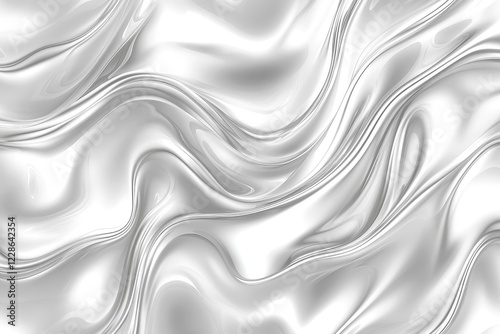 Abstract silver liquid wave background. Ideal for website banners, luxury product designs, or elegant presentations.