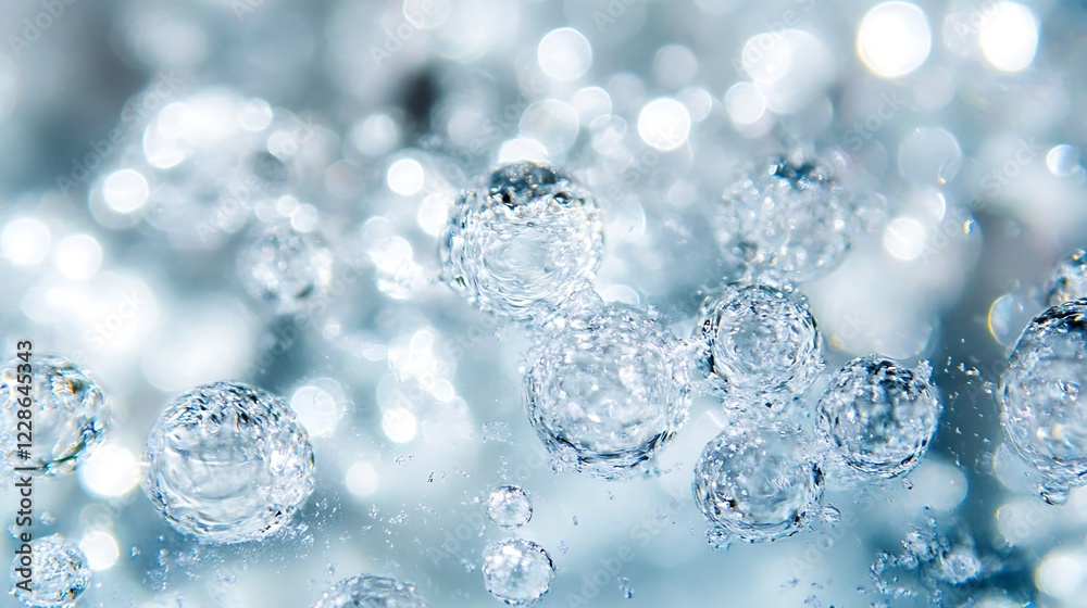 Sparkling Water Bubbles Abstract Background Sparkling Water Bubbles Abstract Background