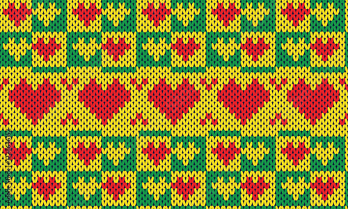  Seamless printable knitting patterns, wallpapers, ultra-high resolution raster illustrations, print-on-demand patterns.