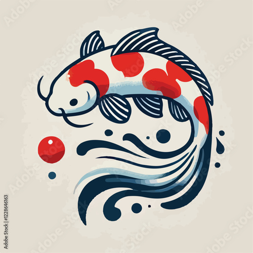 Beautiful koi fish