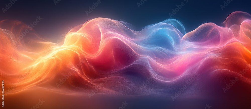 Obraz premium Abstract colorful wave background.