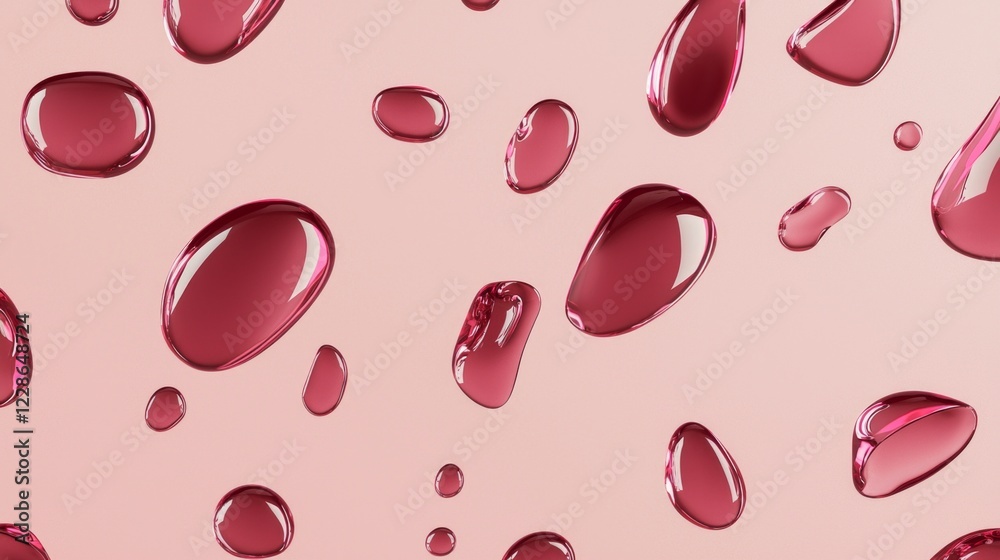 Maroon and Rose Droplet Swirls on Dusty Bone Background - Ultra-Detailed Cinematic Image Maroon and Rose Droplet Swirls on Dusty Bone Background - Ultra-Detailed Cinematic Image