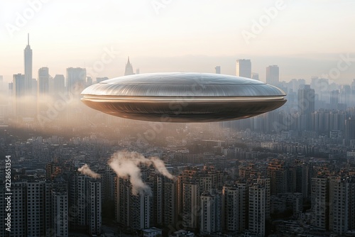 Alien craft seen in sky