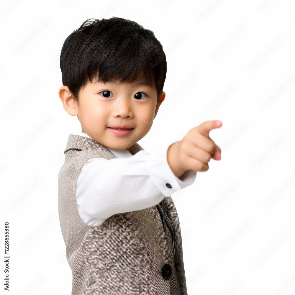 Funny baby with exaggerated facial expression and gesture Funny baby with exaggerated facial expression and gesture