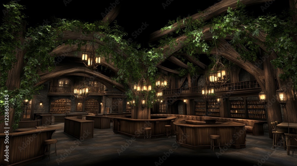 Enchanting Treetop Tavern Interior Design Visualization Enchanting Treetop Tavern Interior Design Visualization