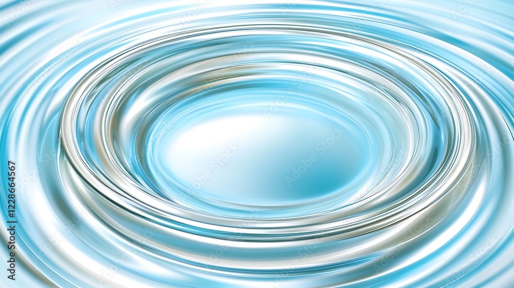 Abstract swirling blue and white concentric circles Abstract swirling blue and white concentric circles