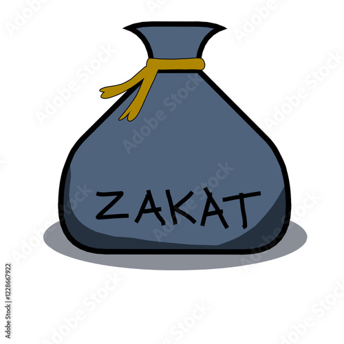 vector icon design theme of islam paying zakat or giving alms. islamic vector icon theme of ramadhan and eid al-fitr
