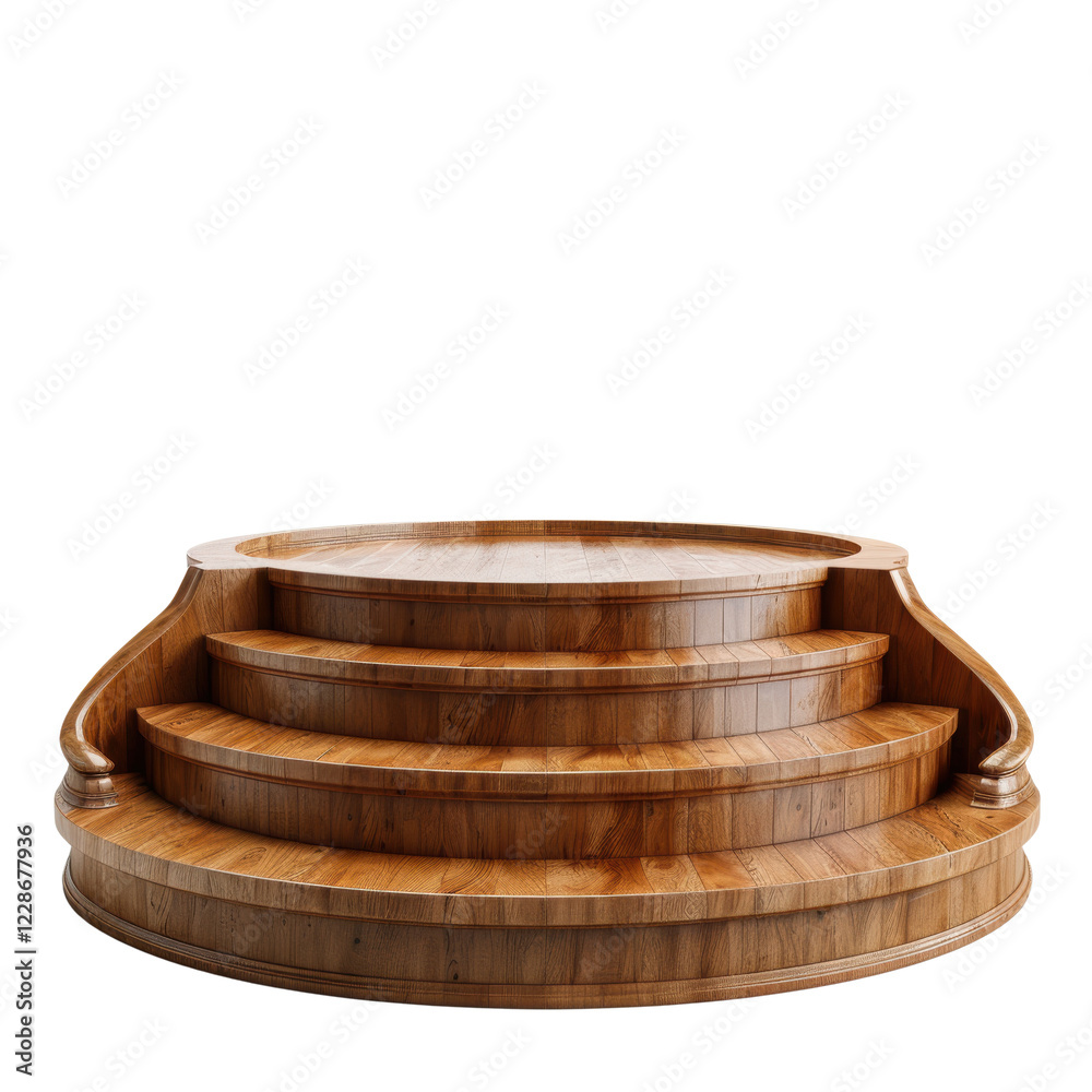Stunning Circular Wooden Steps Reflecting Elegance and Design Sensibility in Modern Architecture Stunning Circular Wooden Steps Reflecting Elegance and Design Sensibility in Modern Architecture