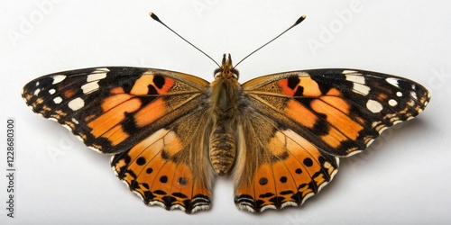 Individual butterfly with intricate details, photography, macro, wingspan