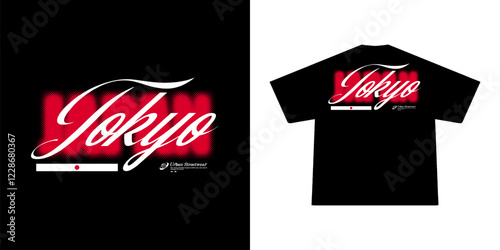 Futuristic illustration of tokyo japan vector t shirt design, vector graphic, typographic poster or tshirts street wear and Urban style	