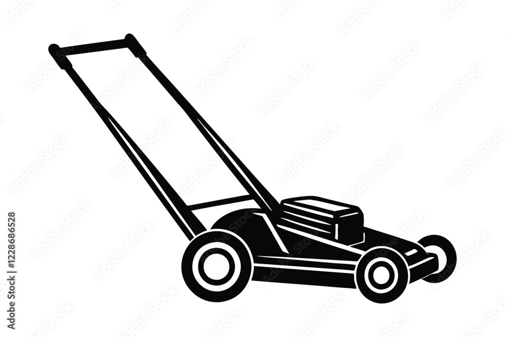 Push Mower vector style silhouette design.eps Push Mower vector style silhouette design.eps