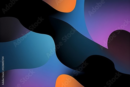 Abstract Color Transition Waves Background Wallpaper