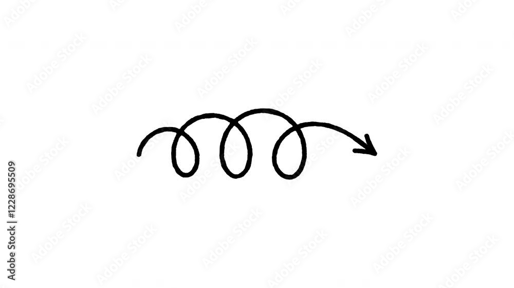 Scribble black arrow animation on transparent background. 4k Video Scribble black arrow animation on transparent background. 4k Video