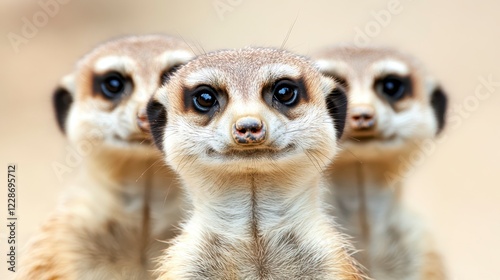 Wallpaper Mural Group of Curious Meerkats Looking Out into the Distance Together Torontodigital.ca