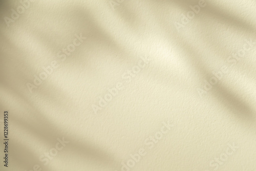 Wallpaper Mural Wall interior background, studio and backdrops show products. with leaf shadow from window color beige and white. background for text insertion and presentation of product	 Torontodigital.ca